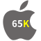 Aplicativo 65K para iOS